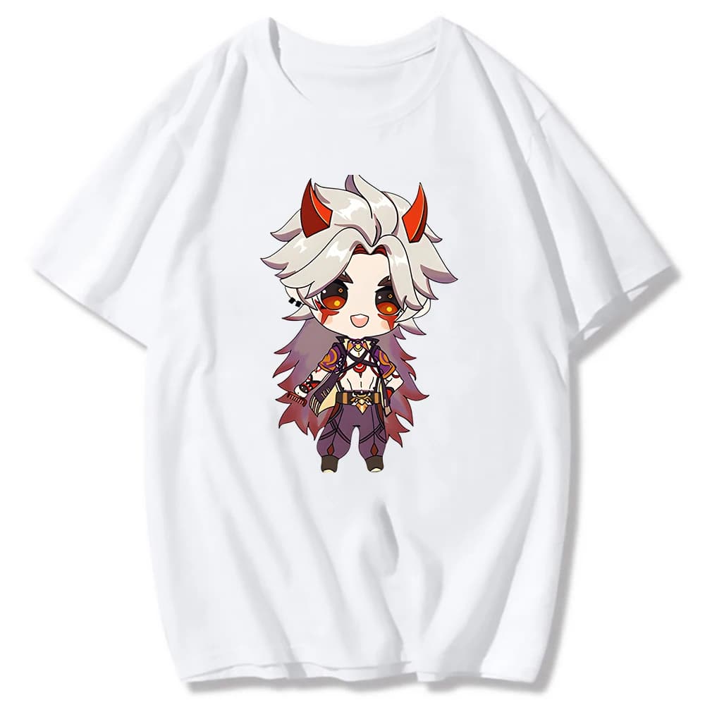 Genshin Impact T-shirt Arataki Itto T-shirt jeu graphique t-shirts femmes Kawaii vêtements filles su