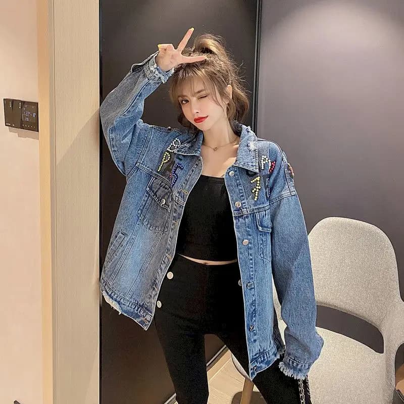 Veste en Jean pour femme, manteau décontracté, ample, tendance, tendance, tendance, tendance, collec