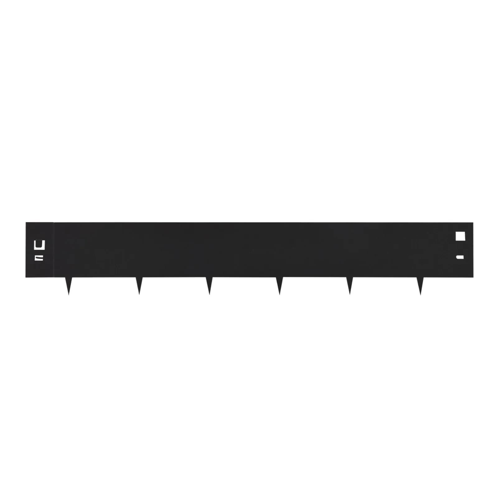 Kit de Bordure de Pelouse en Acier de 5x39 Pouces, Bordure de Jardin en Métal, Bordure de Pelouse po