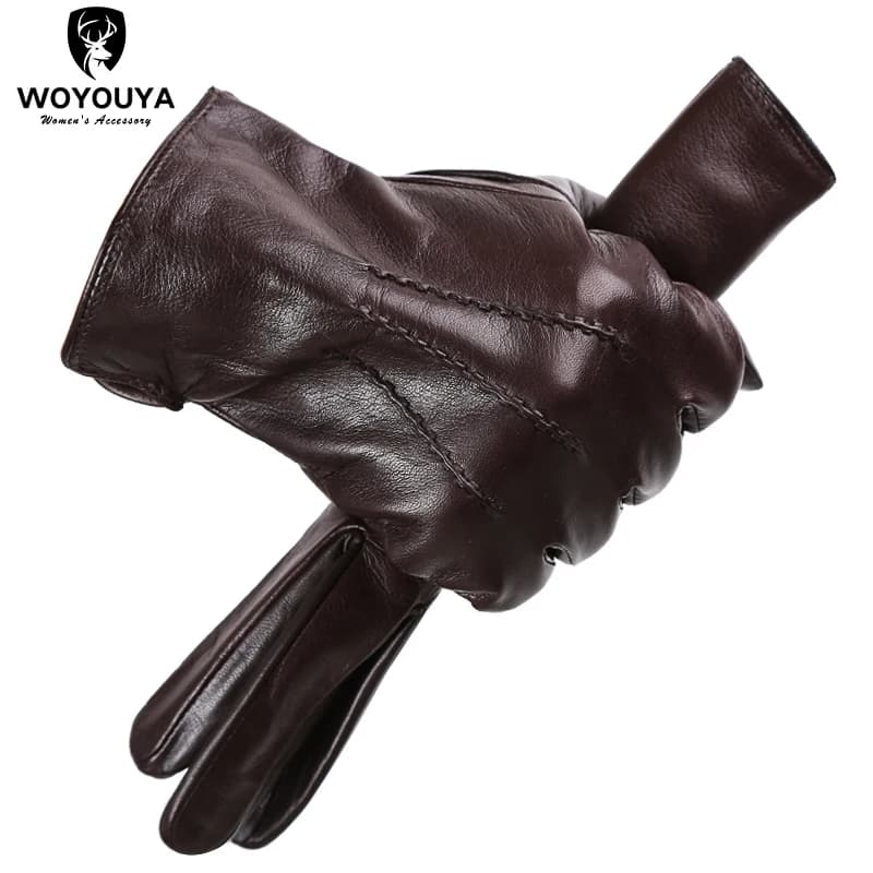 Gants confortables pour garder au chaud pour hommes, gants d'hiver en peau de mouton pour hommes, ga