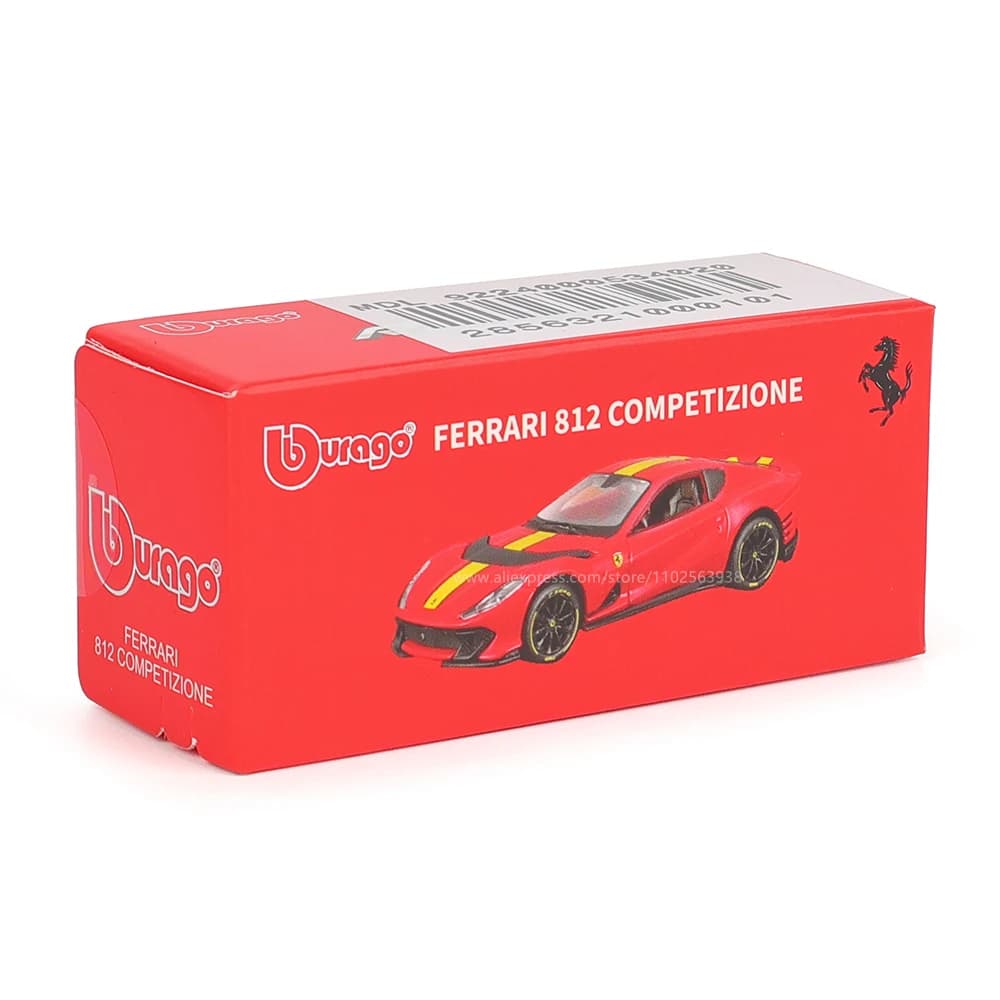 Bburago-Modèle de voiture Ferrari authentique pour enfants, éventuelles 1, 812, COMPETIZIONE, ENZO, 