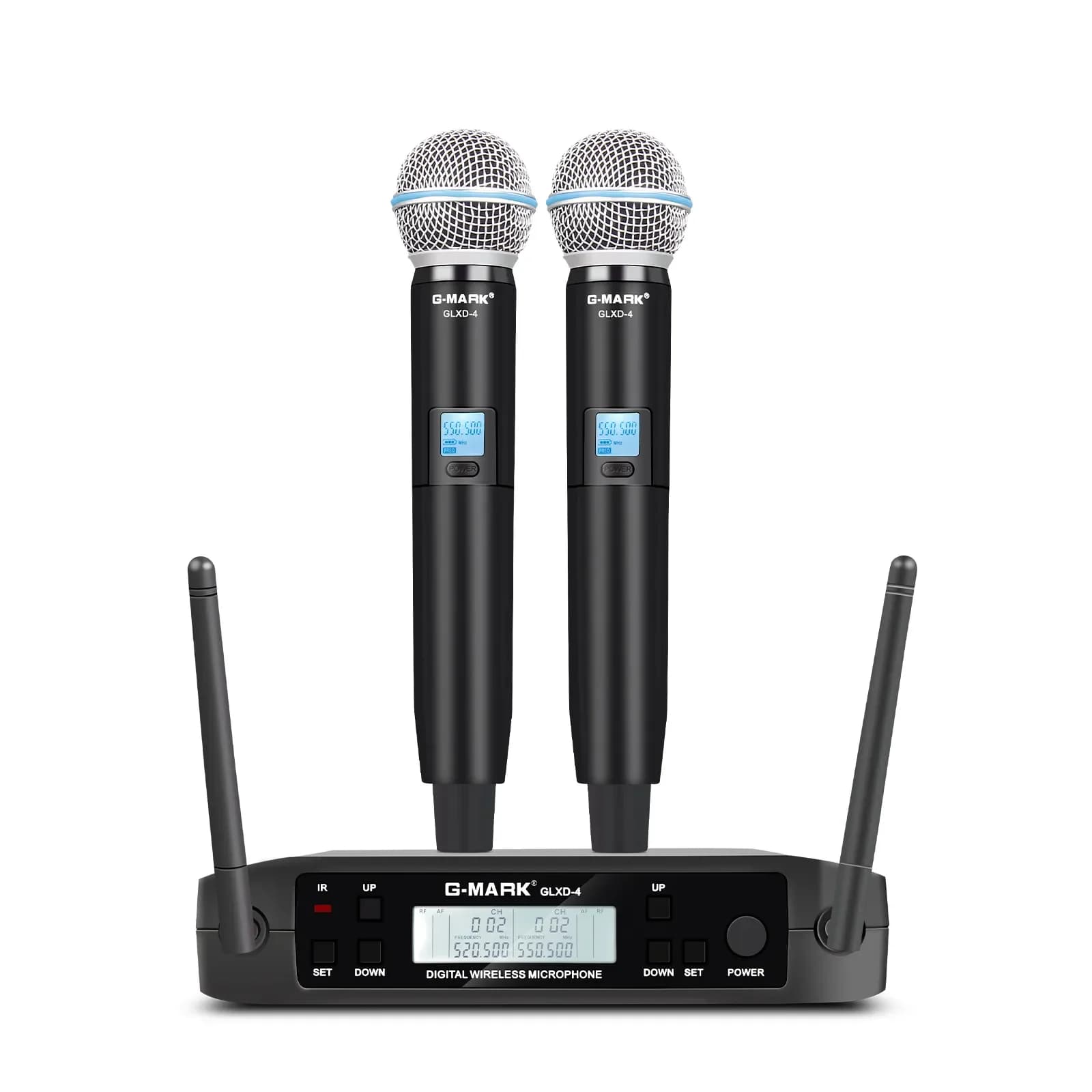 Collection AliExpress Le système de microphone sans fil uhf professionnel GLXD4 G-MARK, micro à la m