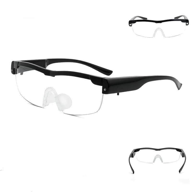 Loupe de lecture 2,5x, loupe Portable, bandeau, lentille acrylique avec lumière 2Led pour réparation