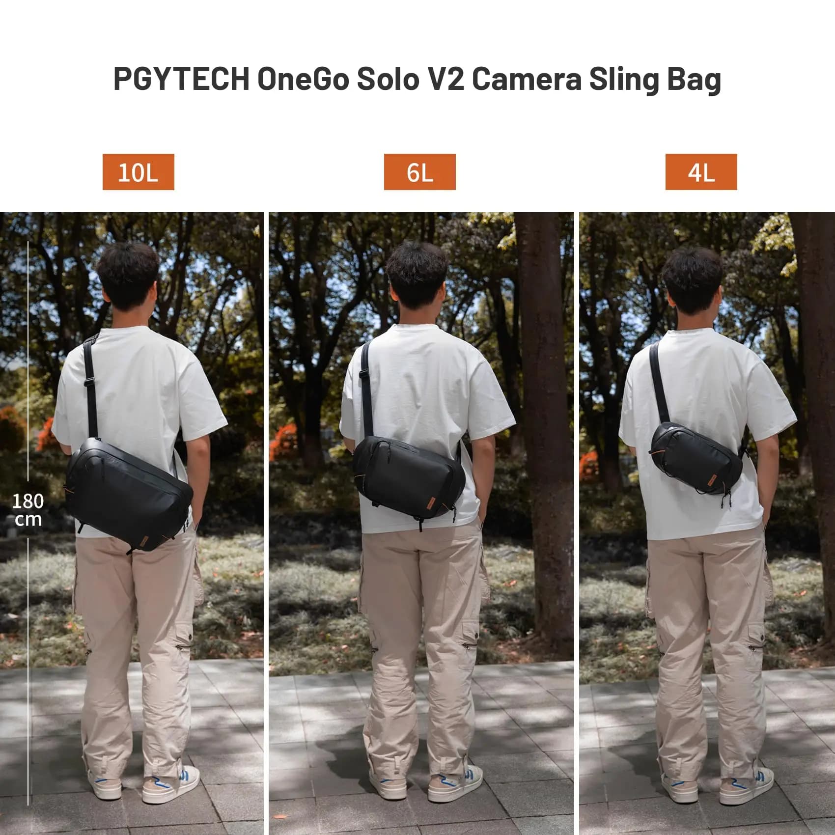 PGYTECH OneGo Solo V2 sac à bandoulière pour appareil photo 4L 6L 10L sac à bandoulière pour apparei