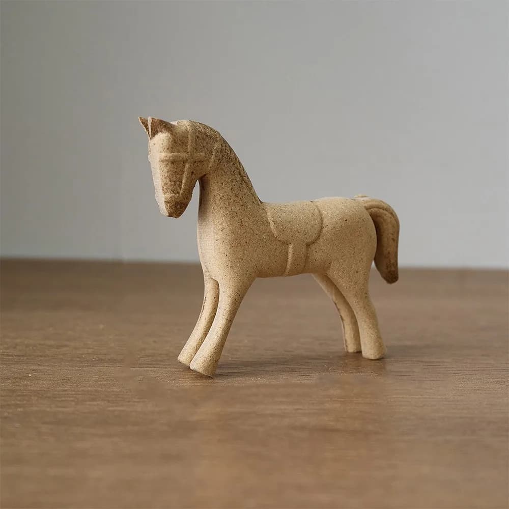 Statue de cheval en bois faite à la main, style ferme, à peindre soi-même, design sculpté vintage, o