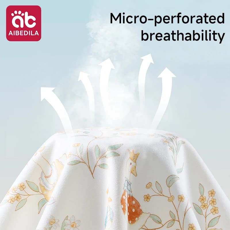 AIBEDILA Couche-culotte imperméable pour bébé, lavable, protège-matelas pour nouveau-né, motif dessi