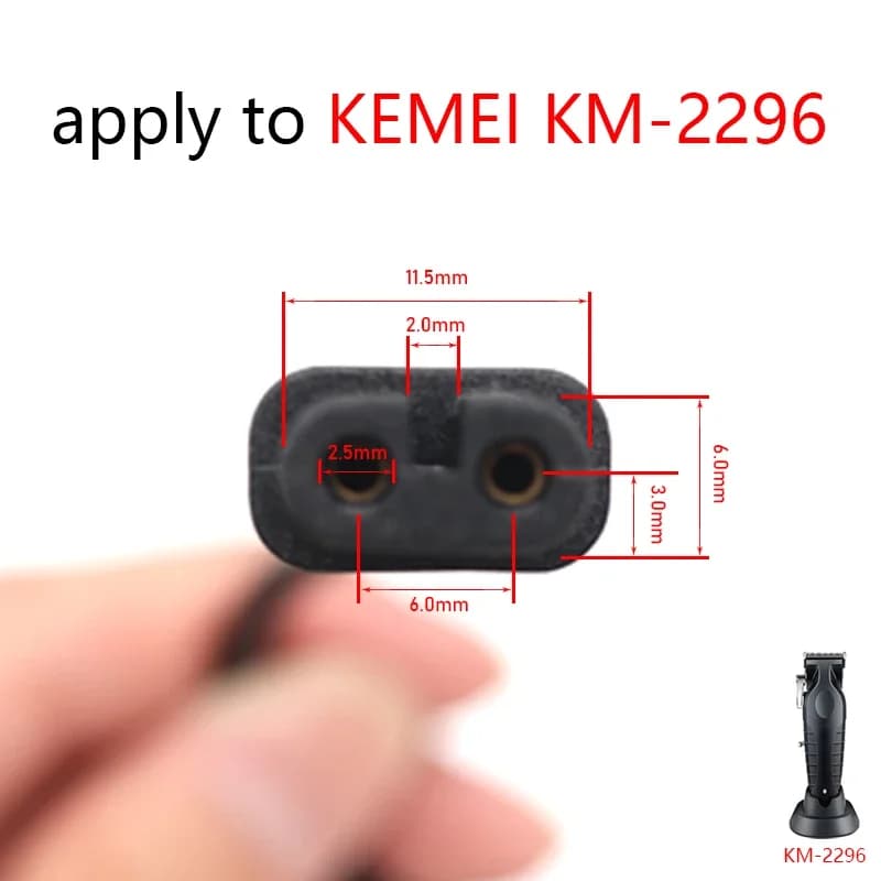 Kemei 2296 Câble de chargeur USB - Câble de chargement de remplacement original pour accessoires de 
