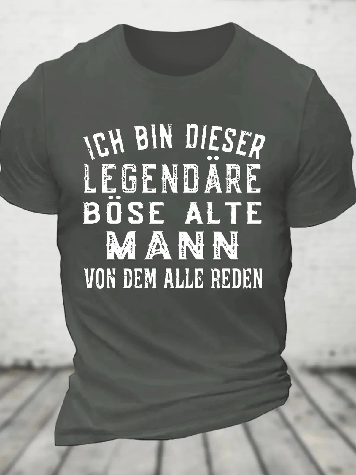T-shirt en coton Ich Bin Dieser ATIONS, T-shirt fin pour les hommes