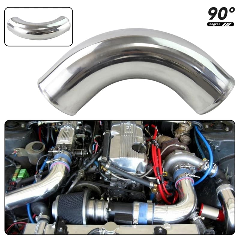 70mm 2.75 "/76mm 3.0"/80MM 3.15 ''pouces coude à 90 degrés en aluminium Turbo Intercooler tuyau tuya