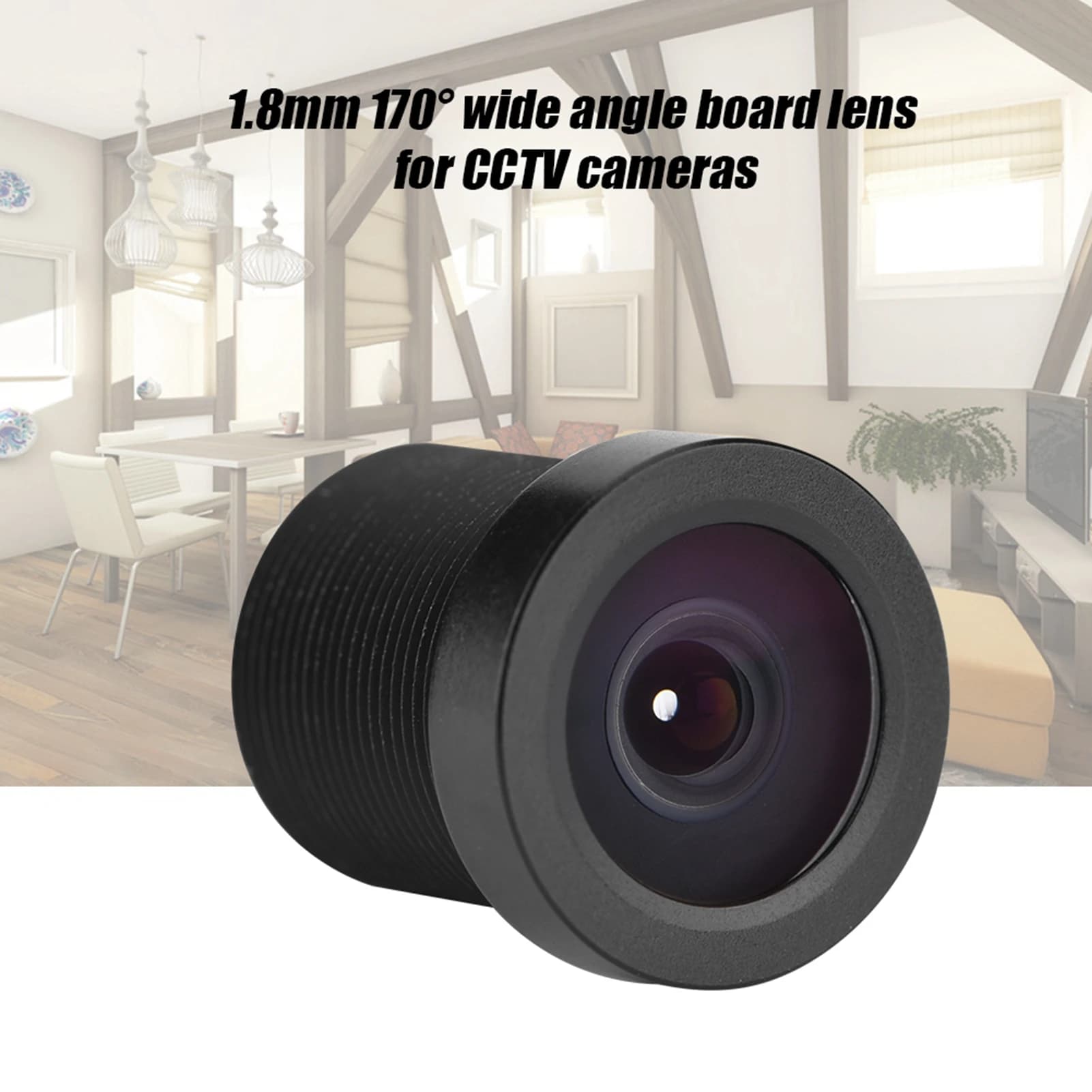 Objectif de sécurité CCTV grand angle, 1.8mm, grand angle 170 °, objectif de carte IR 1MP pour camér
