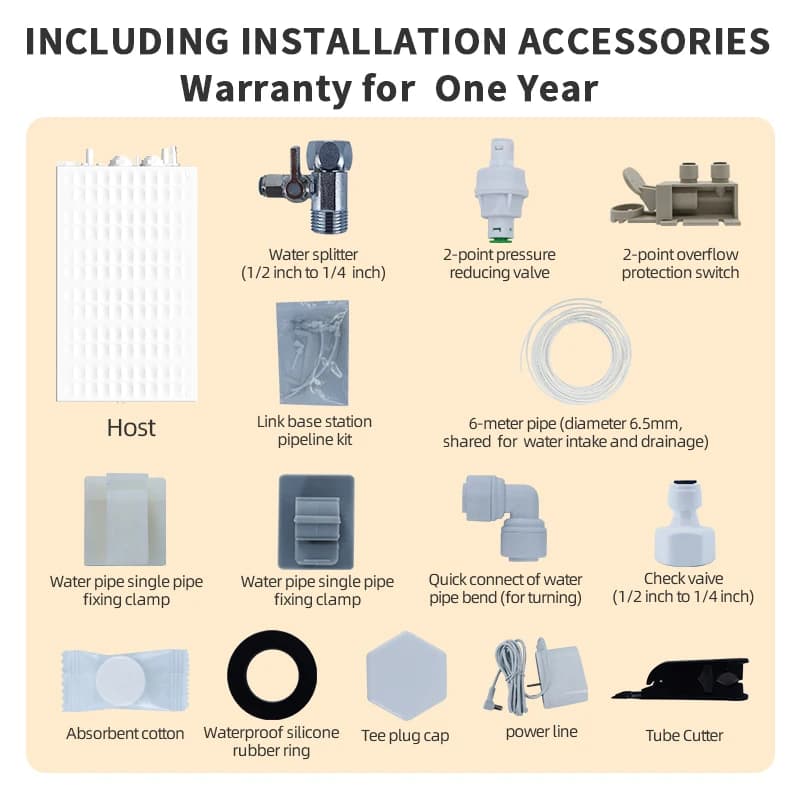 Kit de remplissage et vidage automatique d'eau pour robot aspirateur Ecovacs X11/X12/X9/T50/X8/X1/T1