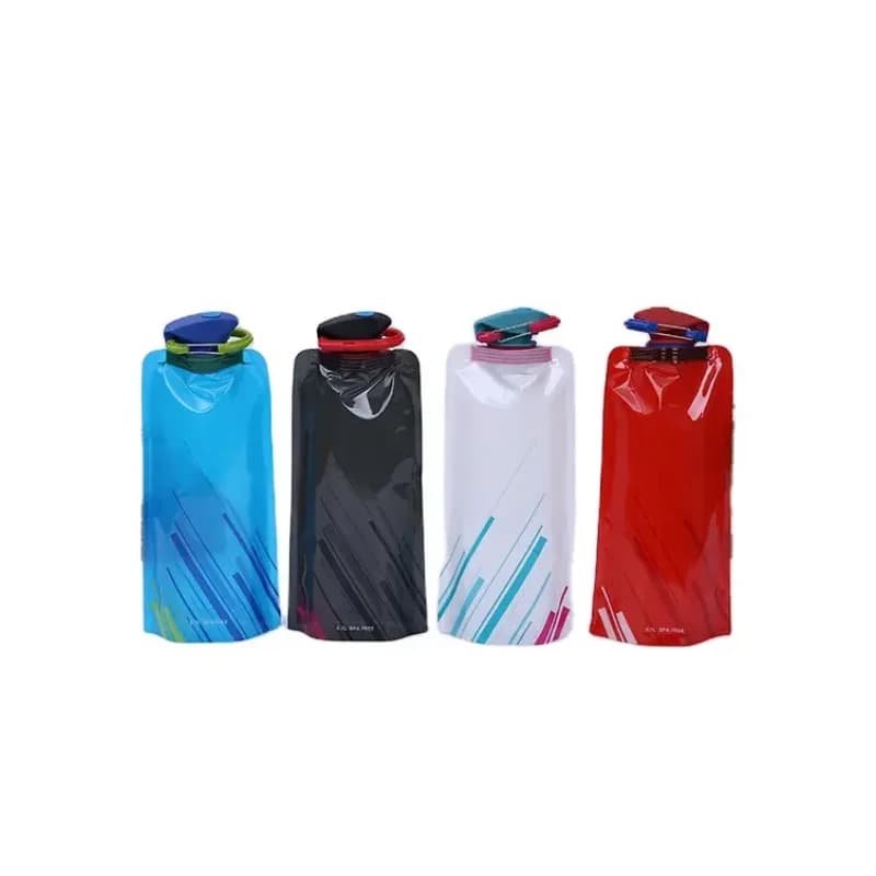 Sac d'eau pliable ultraléger Portable 700ml, pochette pour bouteille d'eau, fournitures de Sport de 