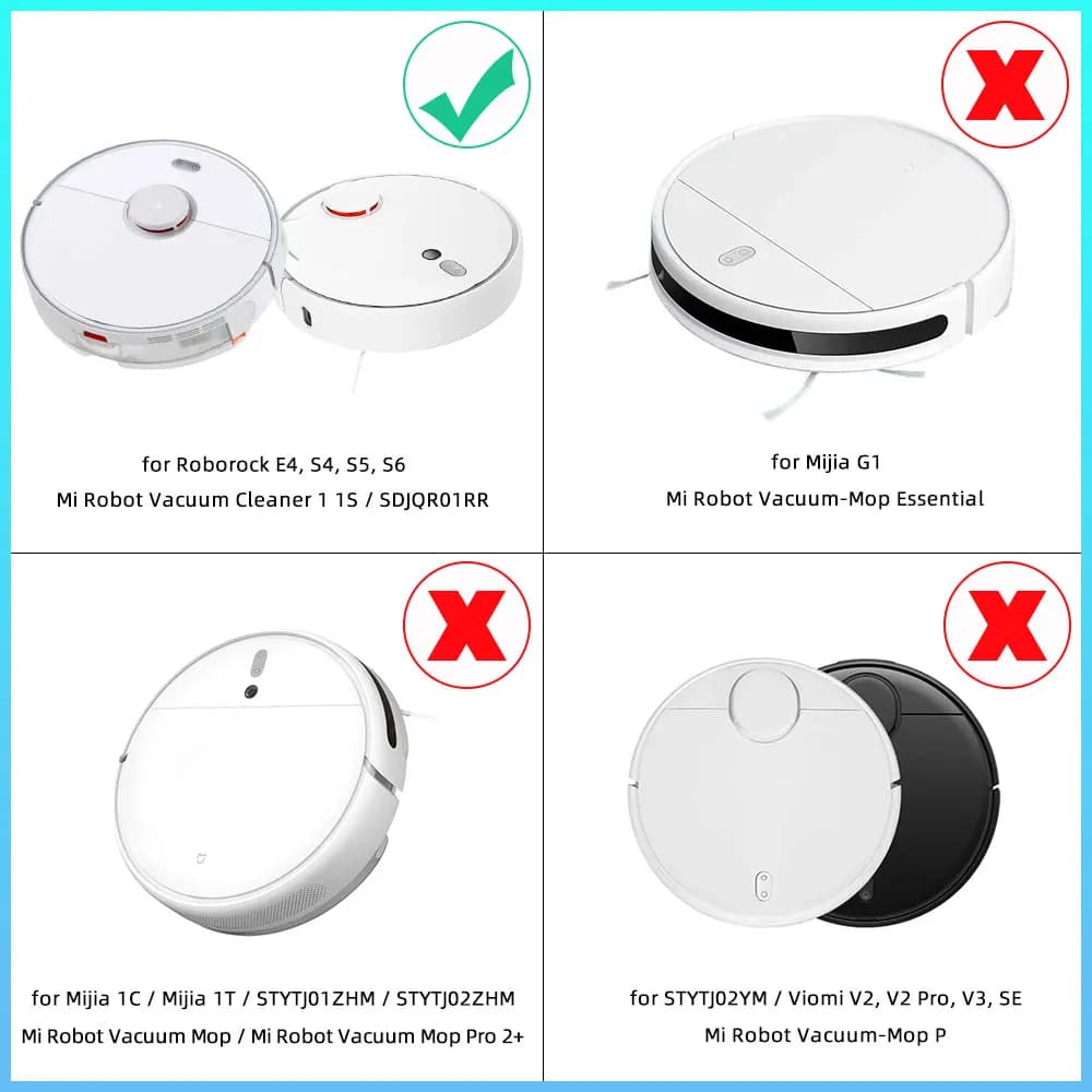 Pièces de rechange pour Xiaomi Mijia 1 1S SDJQR01RR SDJQR02RR SDJQR03RR Roborock S5 Max S6 MaxV, bro