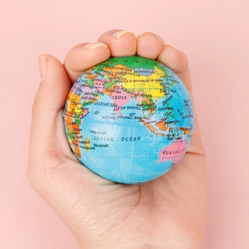 Balles à presser la terre, Globe en mousse souple, anti-Stress, jouets à presser, exercice de poigne