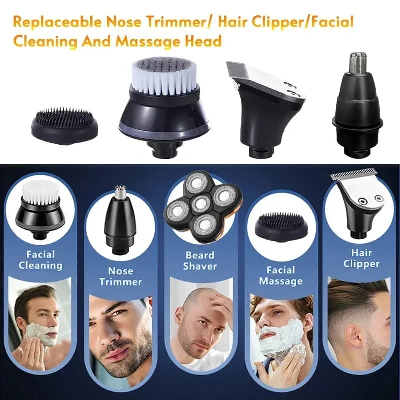 Tête de rasoir électrique flottante remplaçable 3D 4D 5D, tondeuse de nez de rechange, tête de tonde