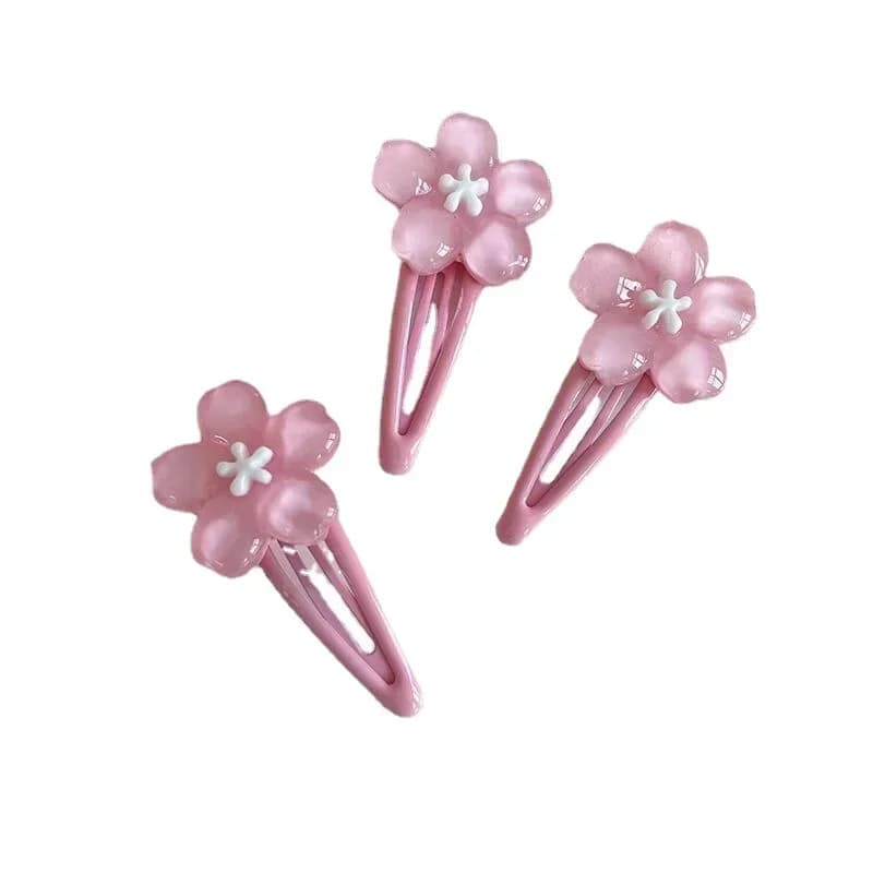 Pince à cheveux en fleurs de cerisier, douce et mignonne, couvre-chef pour filles mignonnes, BB Clip