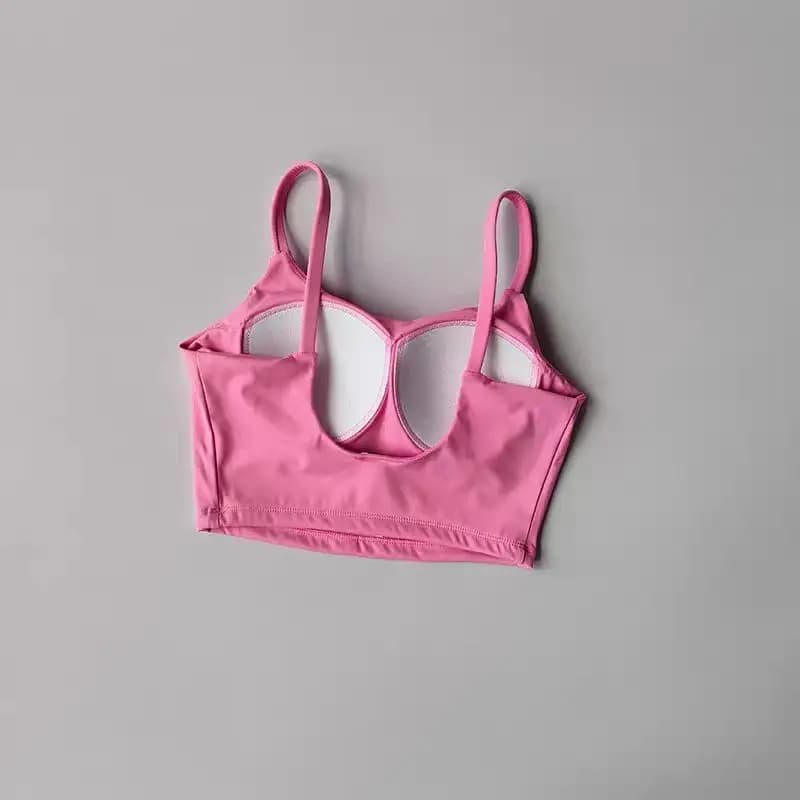 Femmes Sport soutien-gorge haut Push Up Fitness fixe avec coussinet Yoga soutien-gorge sous-vêtement
