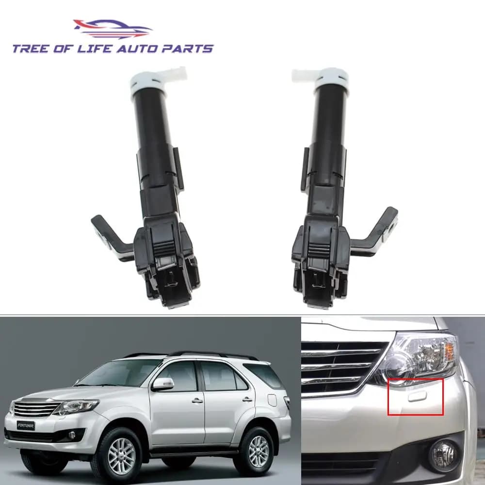 Buse de lavage de phares avant, pompe à pulvérisation de nettoyage, cylindre pour TOYOTA FORTUNER 20