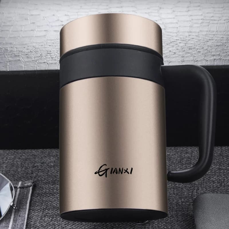 Flacon à vide de grande capacité en acier inoxydable, tasse de conservation de la chaleur, tasse iso