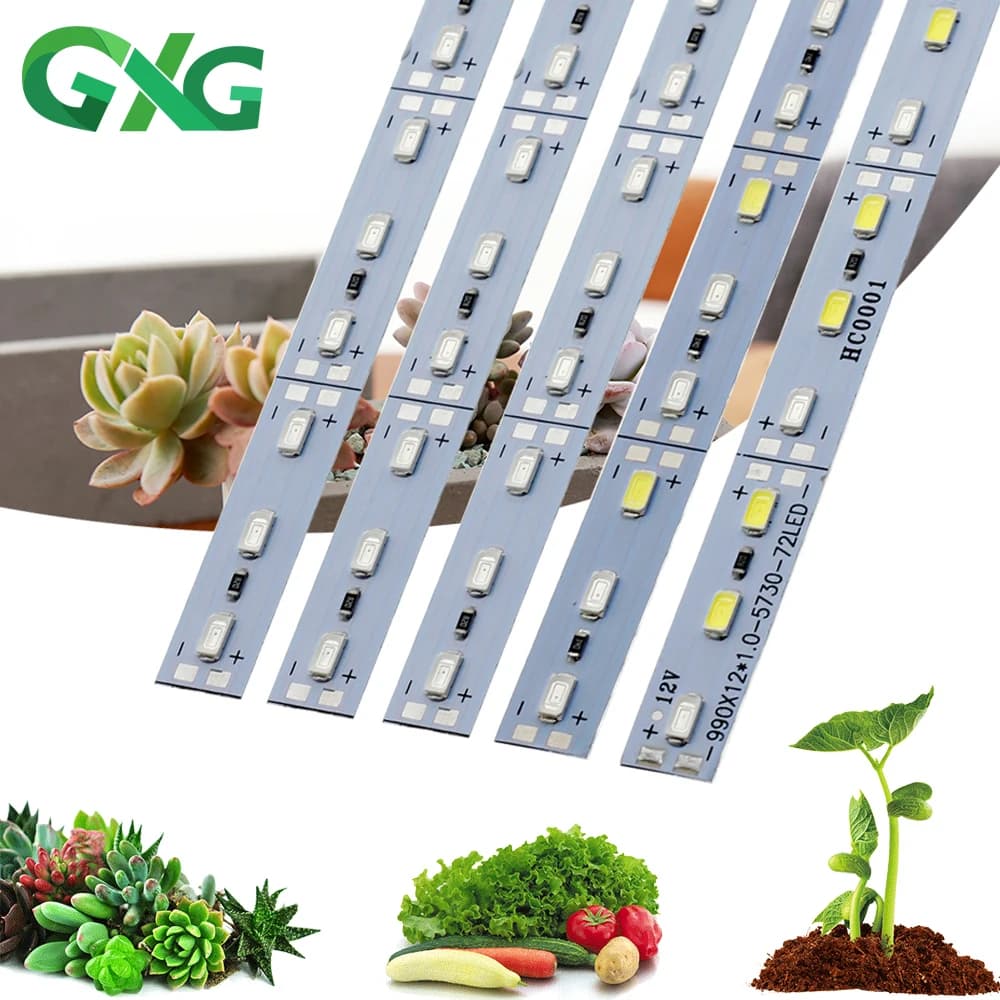 Barre lumineuse LED 12V 5730 pour culture de plantes, rouge, blanc, bleu, Plytolamp pour serre, tent