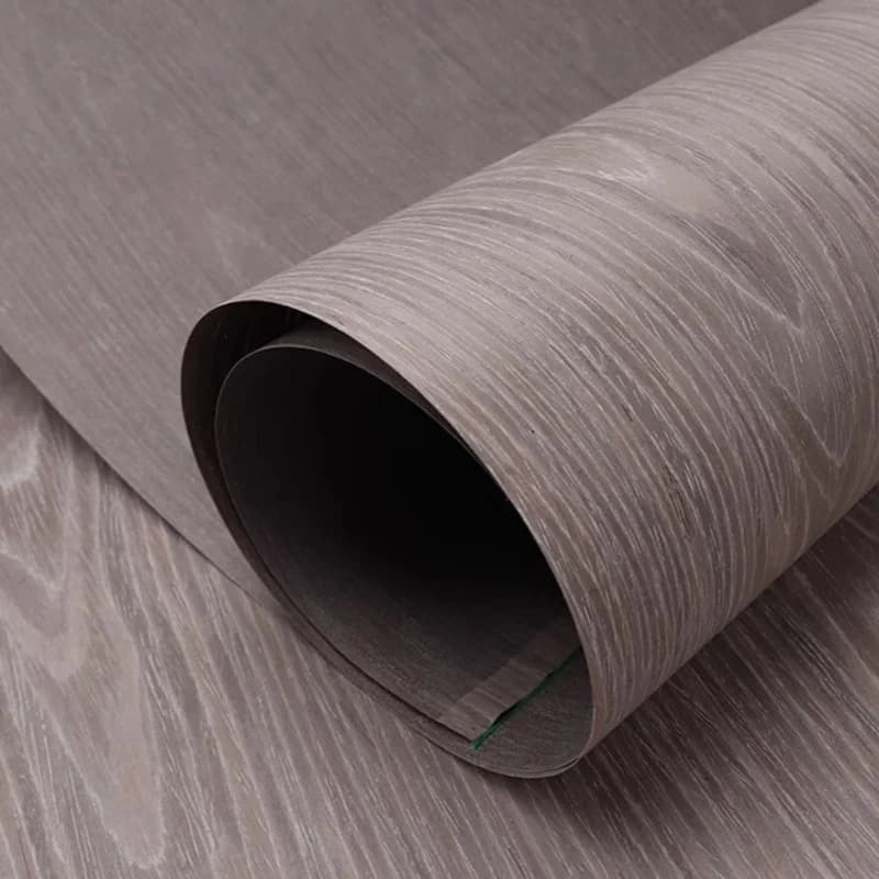 L:2.5 mètres largeur: 58 cm T:0.2mm technologie placage meubles décoration bois argent gris chêne pl