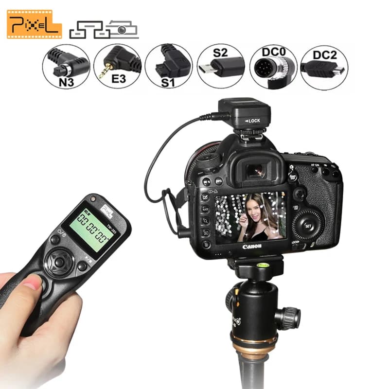 Pixel TW-283 Sans Fil Minuterie Télécommande Déclencheur (DC0 DC2 N3 E3 lt90FJ) Câble Pour IL Nikon 