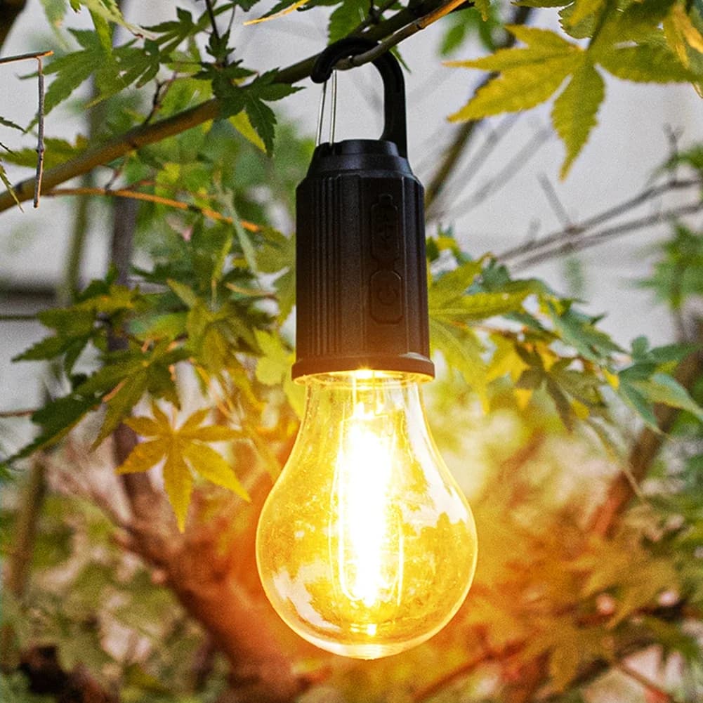 Lampe de Camping LED type-c, Rechargeable par USB, étanche, 400mAh, 100LM, pour tente, avec crochet,