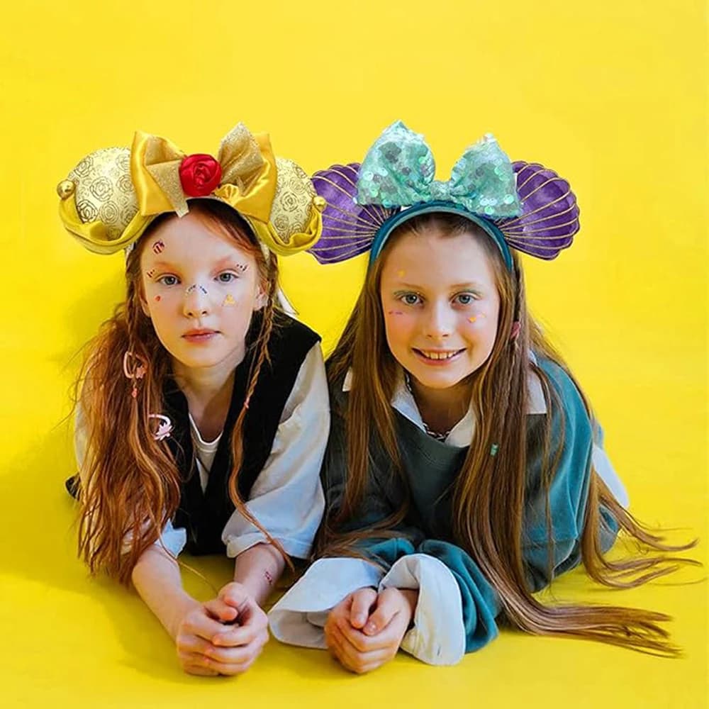 Serre-tête princesse Mickey Mouse pour femmes, serre-tête Disneyland pour adultes/enfants, accessoir