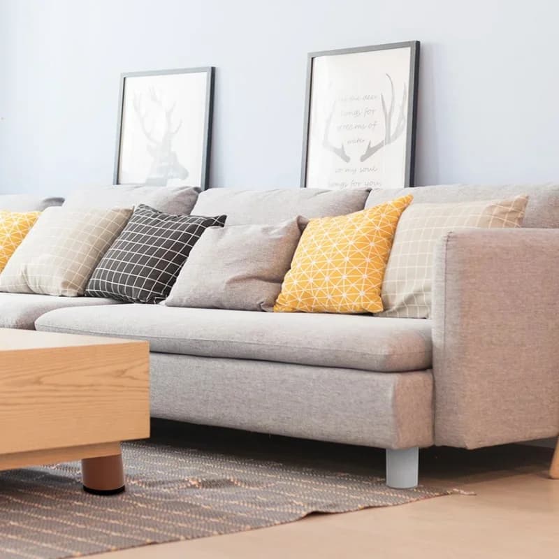 4 pièces en acier au carbone meubles lourds rehaussant pied coussin lit canapé chaise Table pieds ré