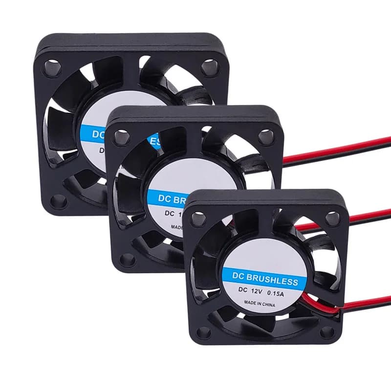 Ventilateur DC sans balais à deux fils 5V 12V 24V, ventilateurs de refroidissement industriels à rou