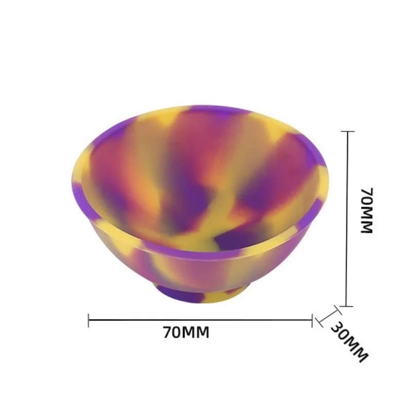 Bol de récipient en Silicone pour la maison, 70mm, multicolore, tabac, herbe, accessoires pour fumer