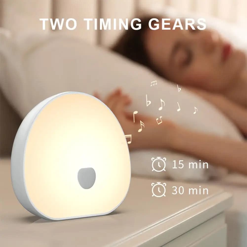 Machine à bruit blanc de sommeil rvb, 2 son apaisant, tactile, Rechargeable, veilleuse LED, Audio re