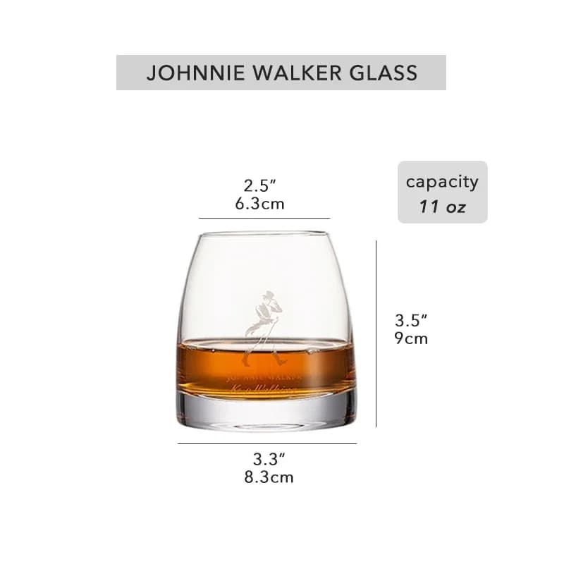 Verres à whisky Johnnie Walker 10 OZ, verres à whisky, verres à whisky pour Scotch, liqueur, vodka, 