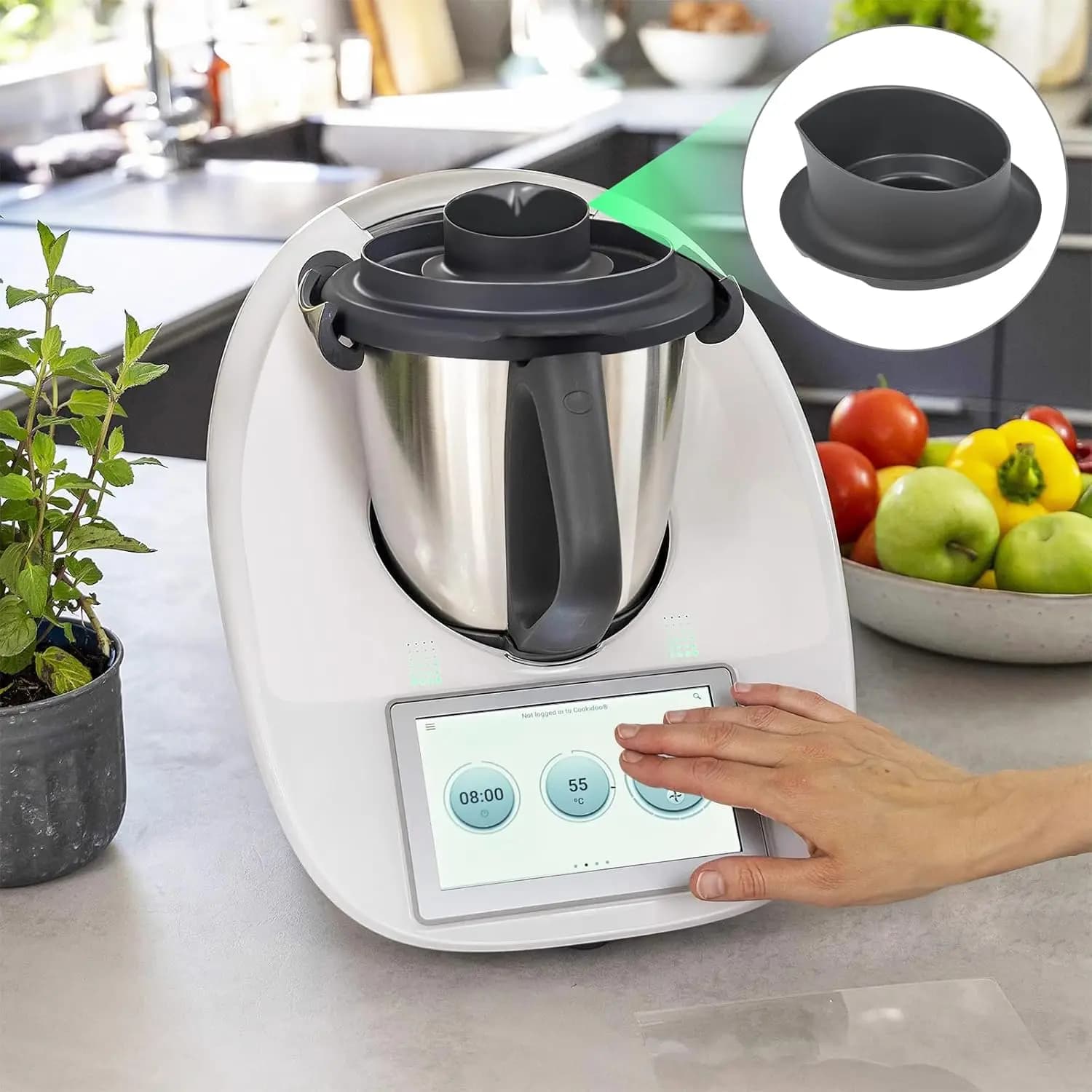 Tasse à mesurer de qualité alimentaire pour mélangeur, pièce de cuisson pour Vorwerk Thermomix TM5 T