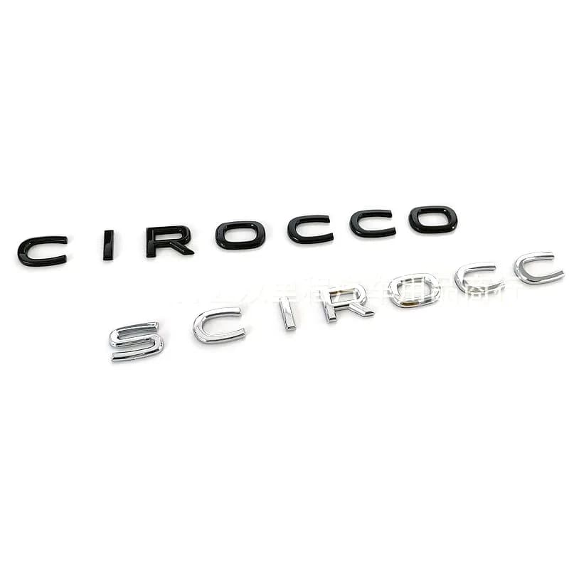 Emblèmes de voiture Scirocco de haute qualité en plastique ABS pour la décoration du coffre