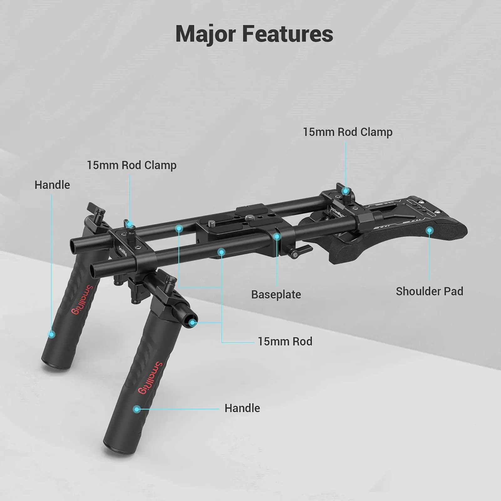 SmallRig-Kit de montage universel pour appareil photo reflex numérique, sans miroir et petit, 2896C