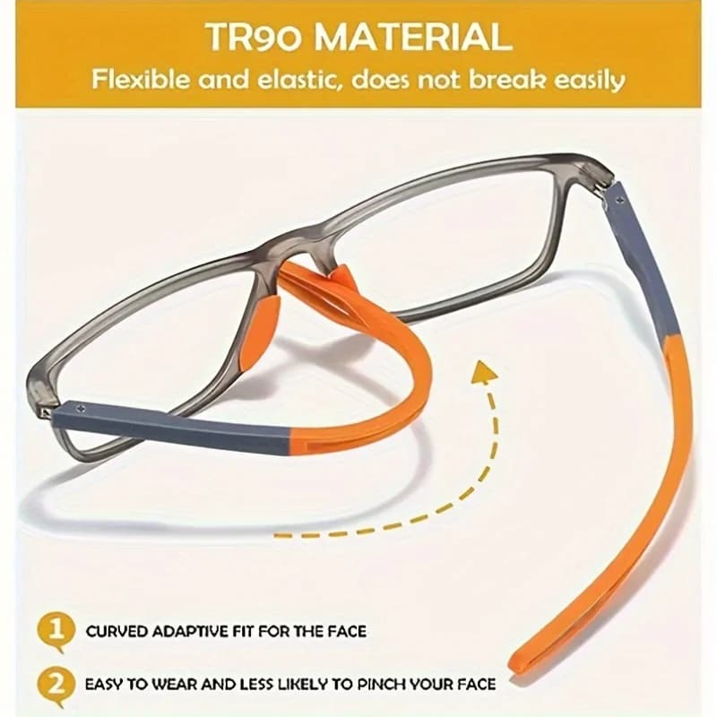4 Pack ensembles mode TR90 lunettes de lecture pour hommes printemps jambe sport presbytie lunettes 