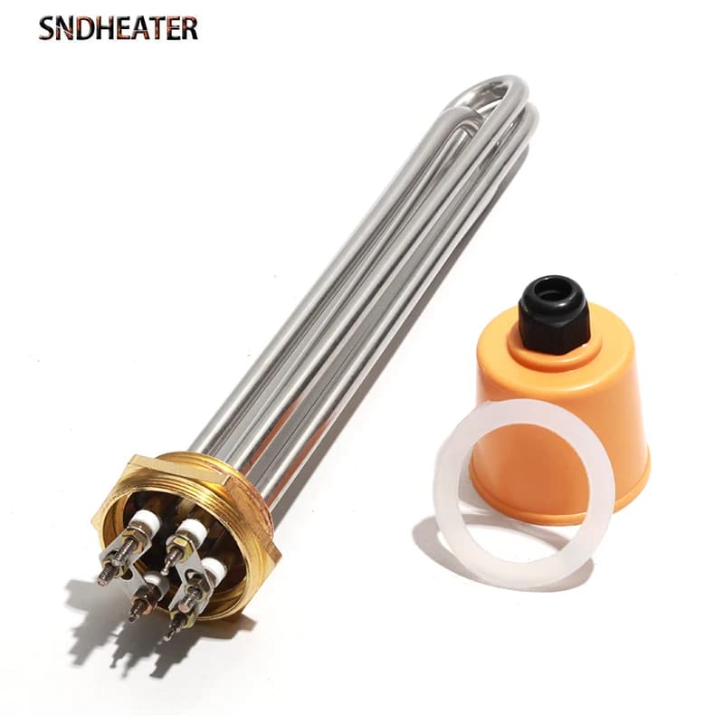 SNDHEATER chauffe-eau électrique DN32 DN40 DN50 élément chauffant par Immersion SUS304 220V Booster 