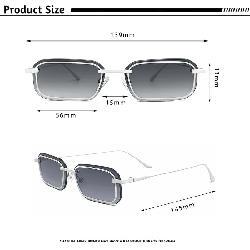 CATERSIDE – lunettes de soleil rétro Punk pour hommes et femmes, monture carrée, petite monture, per
