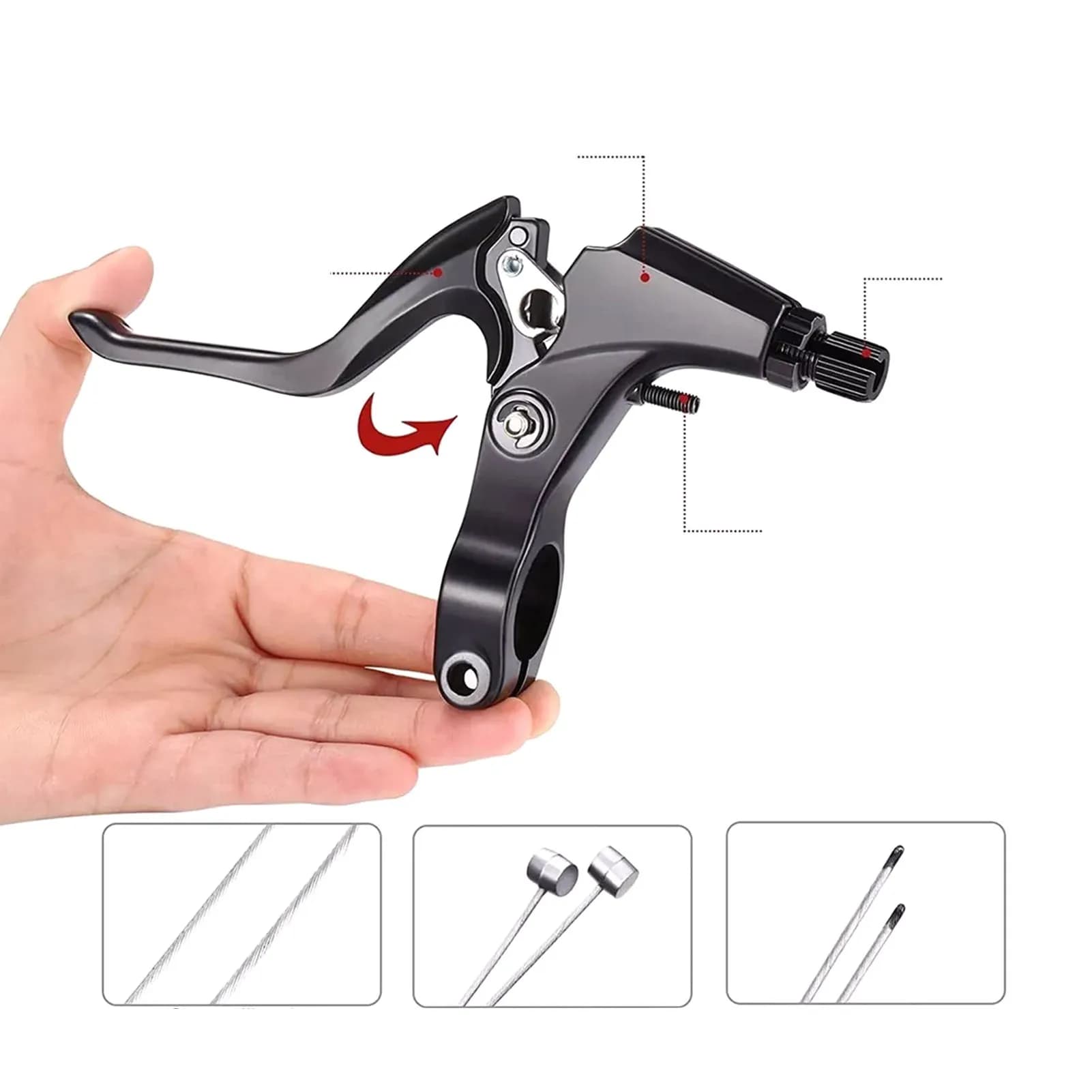 Ensemble de freins avant et arrière en V pour VTT, en alliage d'aluminium, accessoires d'équitation 