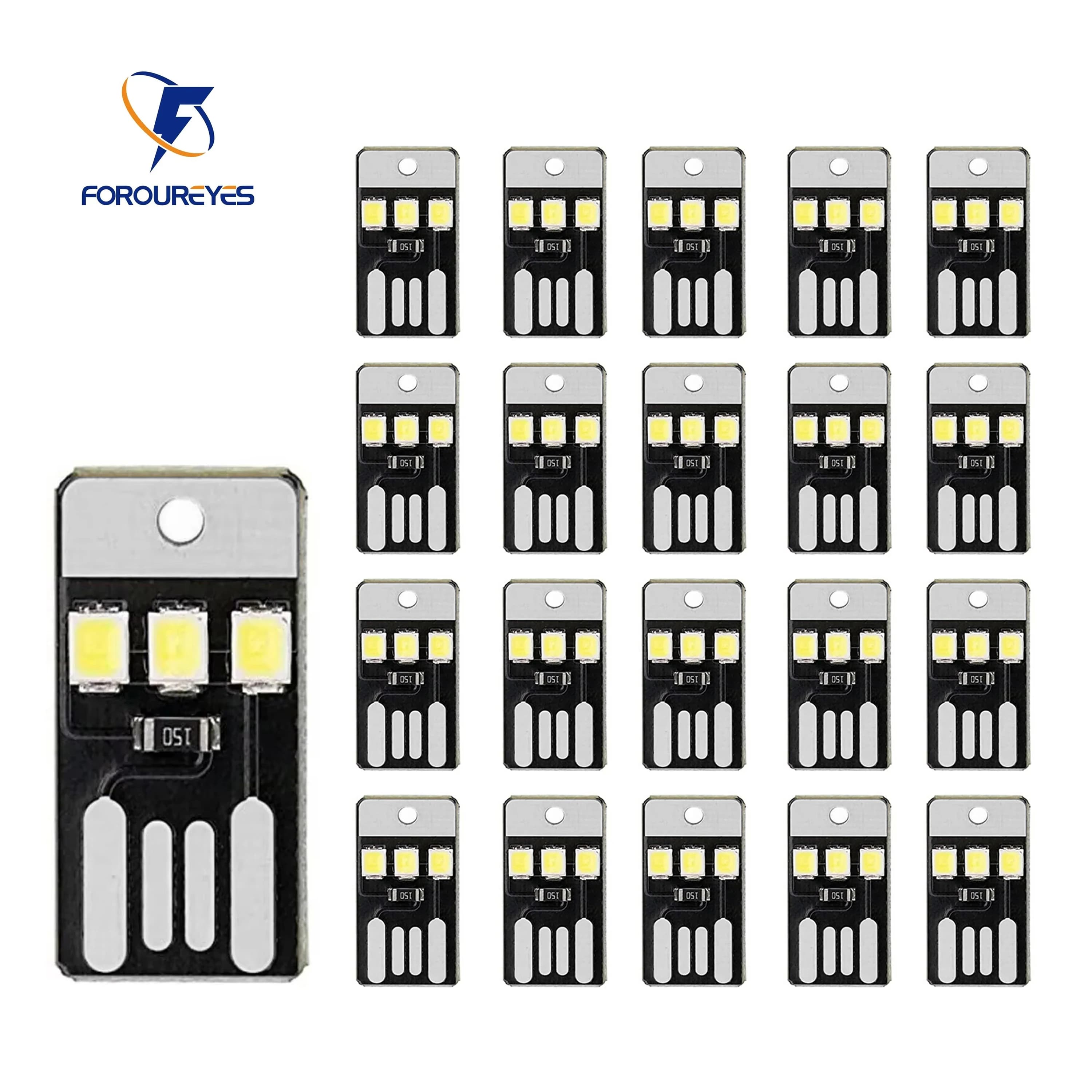 20pack livre lumière Mini éclairage nocturne 2835SMD livre lampe ampoule 5V 0.2W Led Usb lumière pou