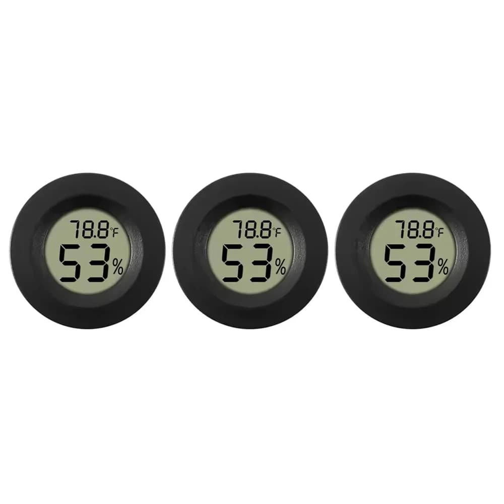 Mini hygromètre thermomètre numérique LCD Fahrenheit ou Celsius pour intérieur, jauge ronde d'humidi