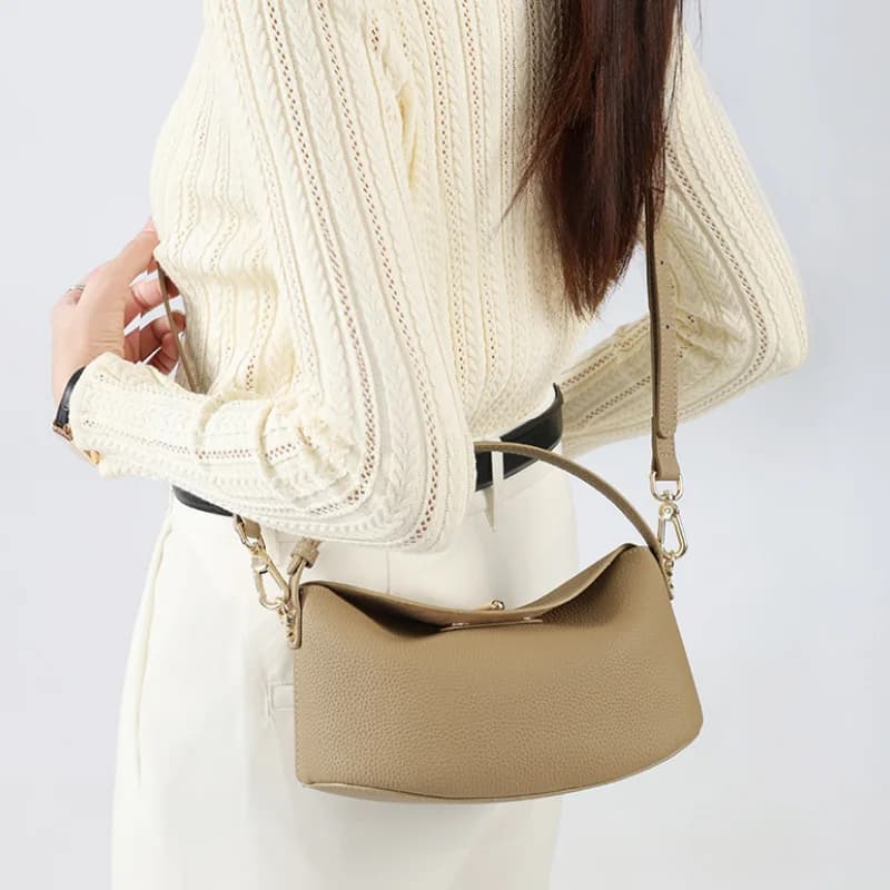 Sacs à bandoulière de luxe pour femmes, sacs à main classiques en cuir de vache véritable, sacs à ba