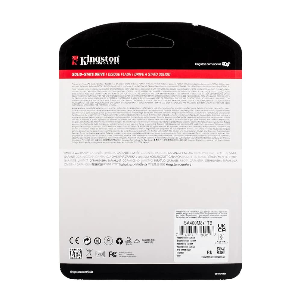 Kingston A400-NGFF SSD M.2 2280 disques SSD internes 2 to 1 to 480G 240G 120G M.2 SSD disque dur SAT
