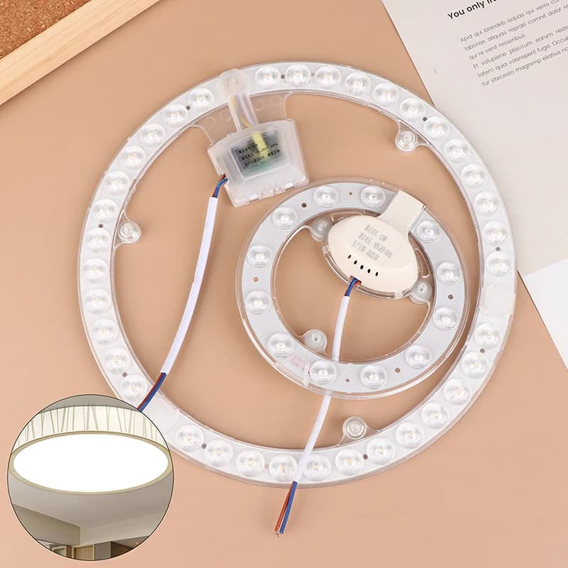 Panneau Circulaire Rond LED de 12W 18W 24W 36W, Luminaire de Plafond, Panneau de Lampe de Remplaceme