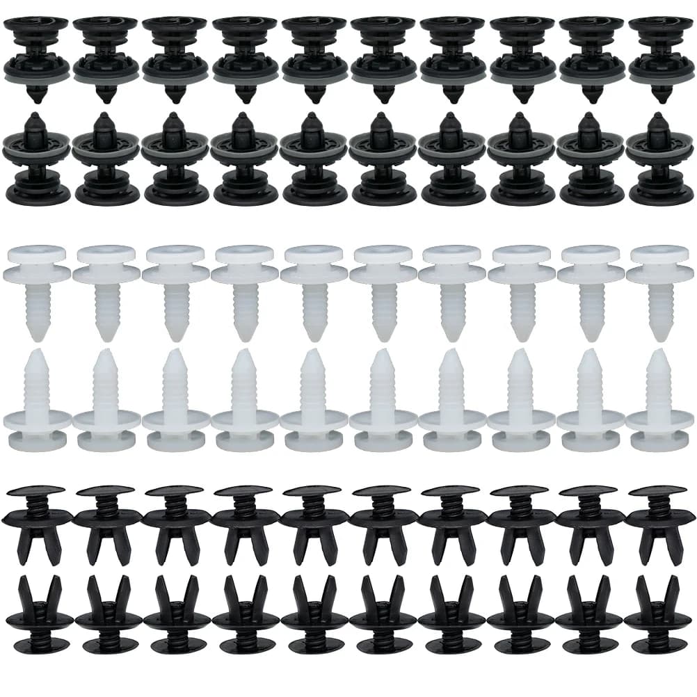 Clips de doublure de garniture de voiture, 120x, pour VW Transporter T4 T5 T6, retenue de pare-chocs