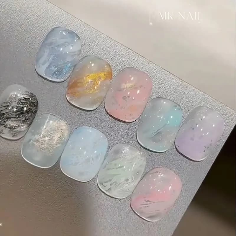 MR NAIL vague Gel ongles tache rapide spécial Halo colorant Nail Art bulle trou Gel 10 couleurs pour