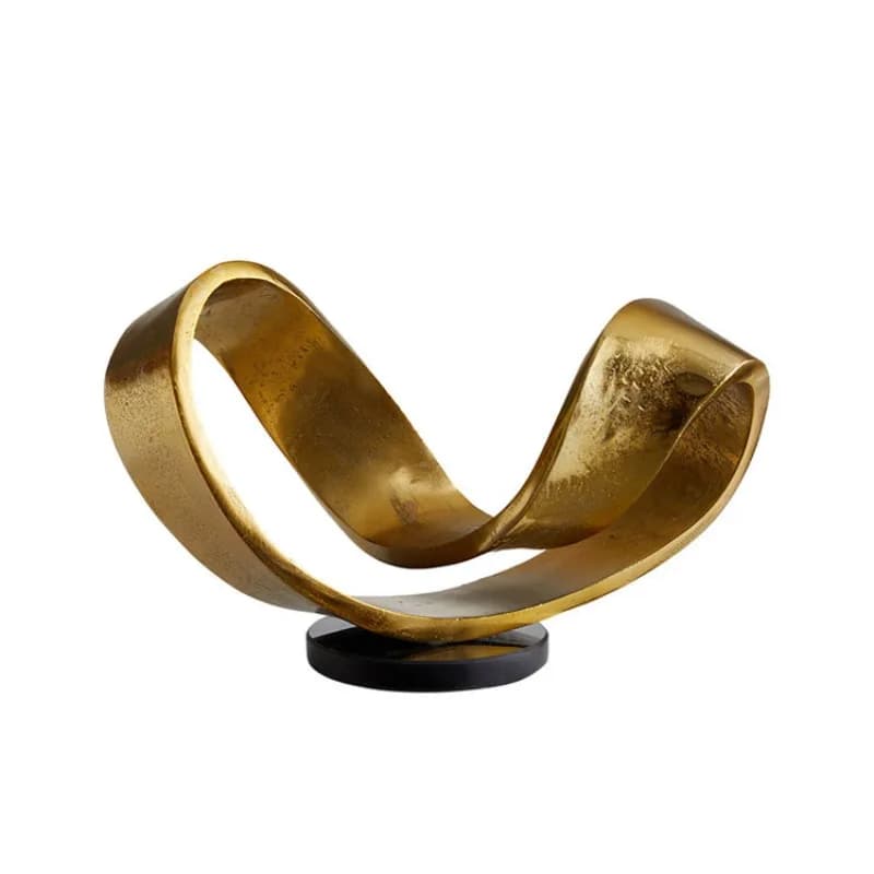 Artisanat moderne doré pour Hall d'entrée, cadeaux décoratifs créatifs et abstraits simples, décorat