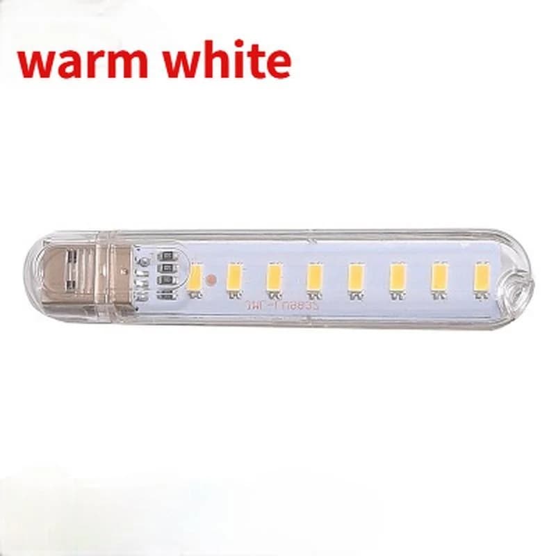 1 pièces 8 LED Mini lampe USB Portable DC 5V Camping USB éclairage pour PC Portable batterie externe