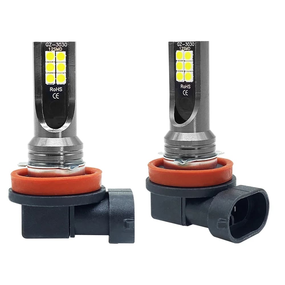Ampoule LED H8 H11 H16 JP 9005 HB3 9006 HB4, 2 pièces, phare anti-brouillard de voiture, feux de jou
